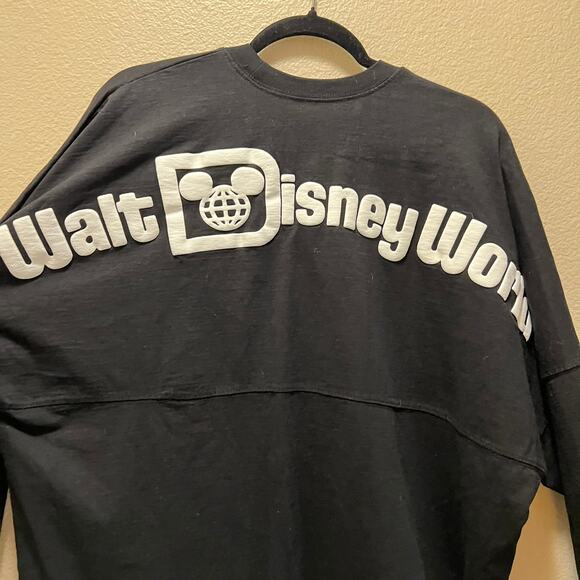 Walt Disney World Spirit Jersey Black Long Sleeve Theme Park Pullover Top Sz XL - Picture 5 of 6